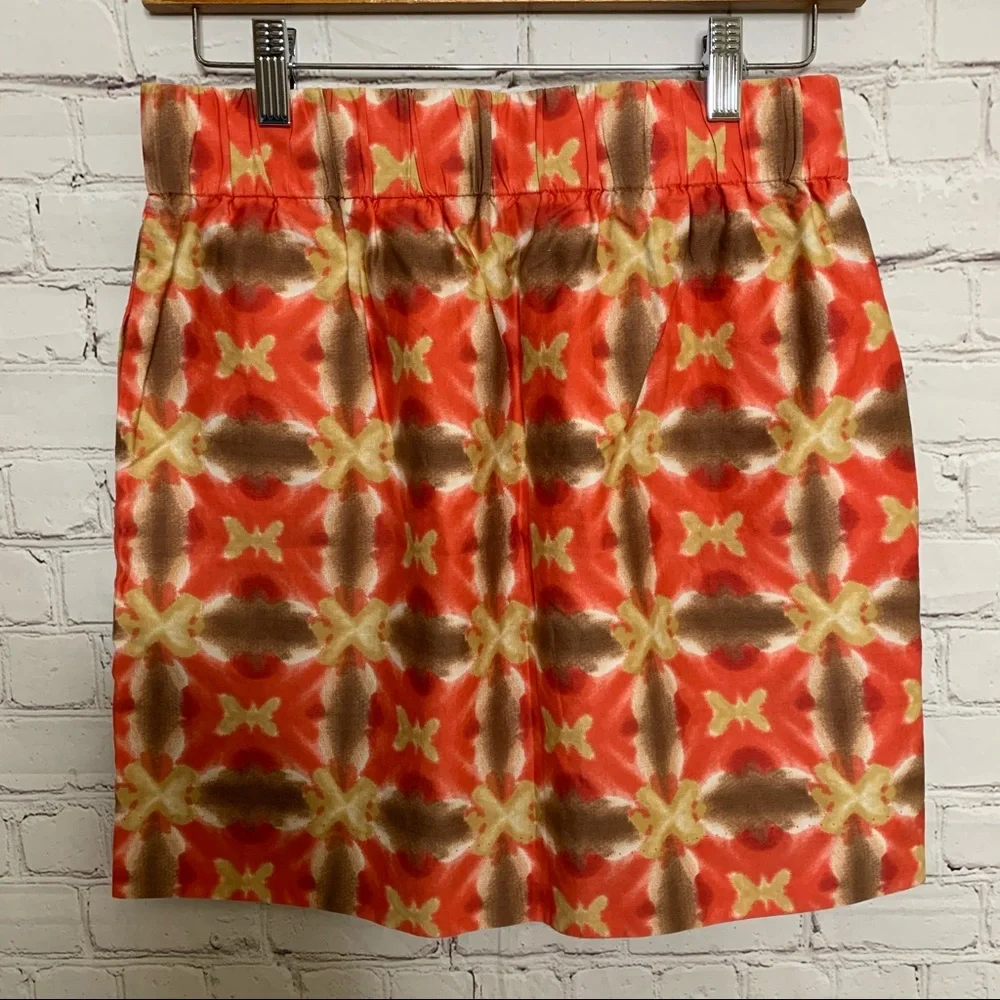 J. Crew Batik Miniskirt